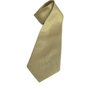 Izod Gold Silver Grid Pattern Silk Necktie